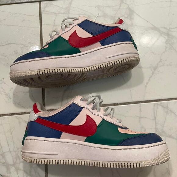 Nike Air Force 1 Shadow Low Mystic Navy Women’s Sneakers Size 7.5 - Picture 7 of 8